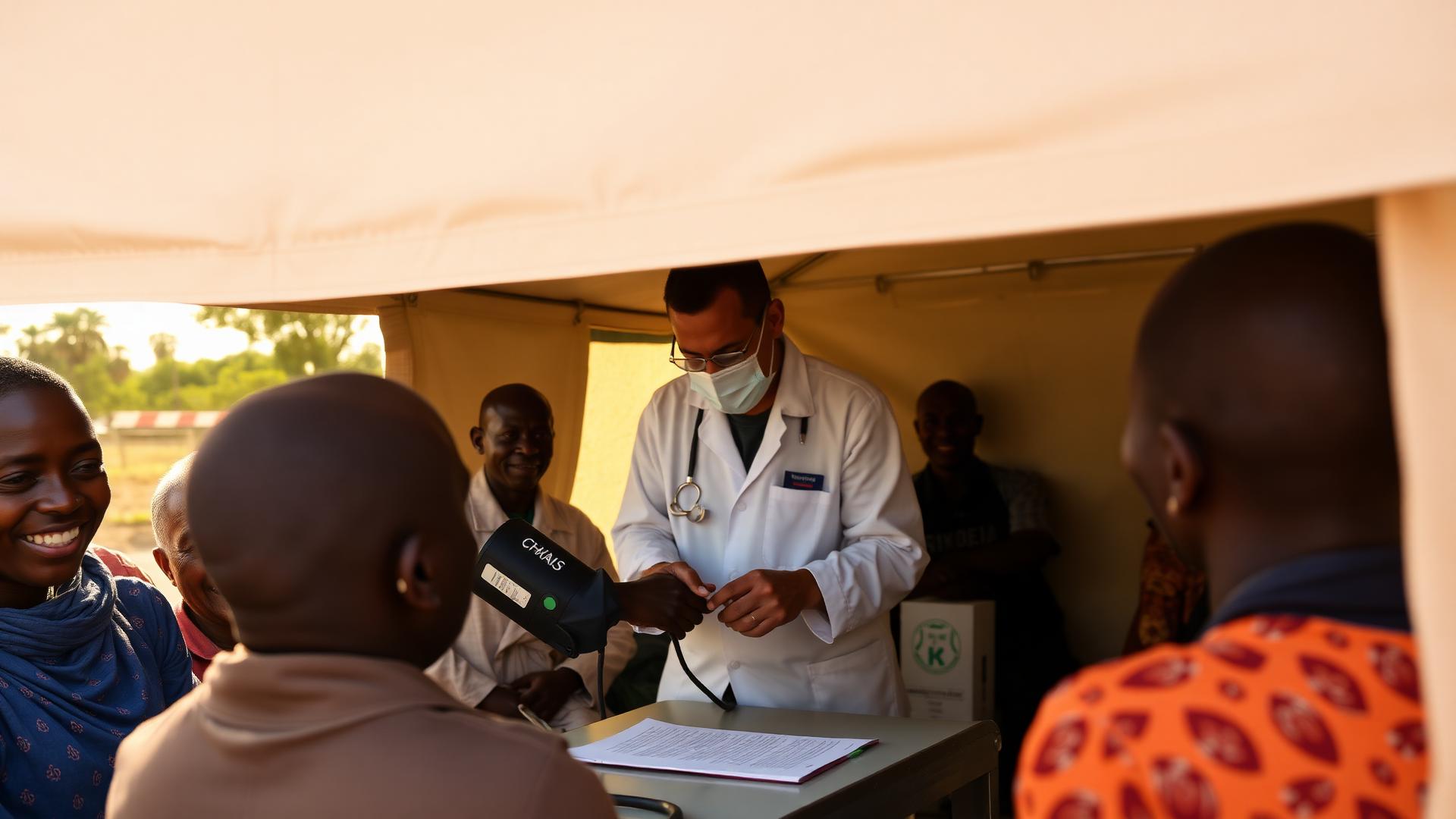 Mobile clinics in nine underserved regions